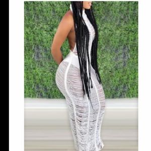 Net Jumpsuit/swimsuit cover